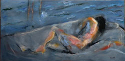 Bain de minuit - 40 x 80 cm