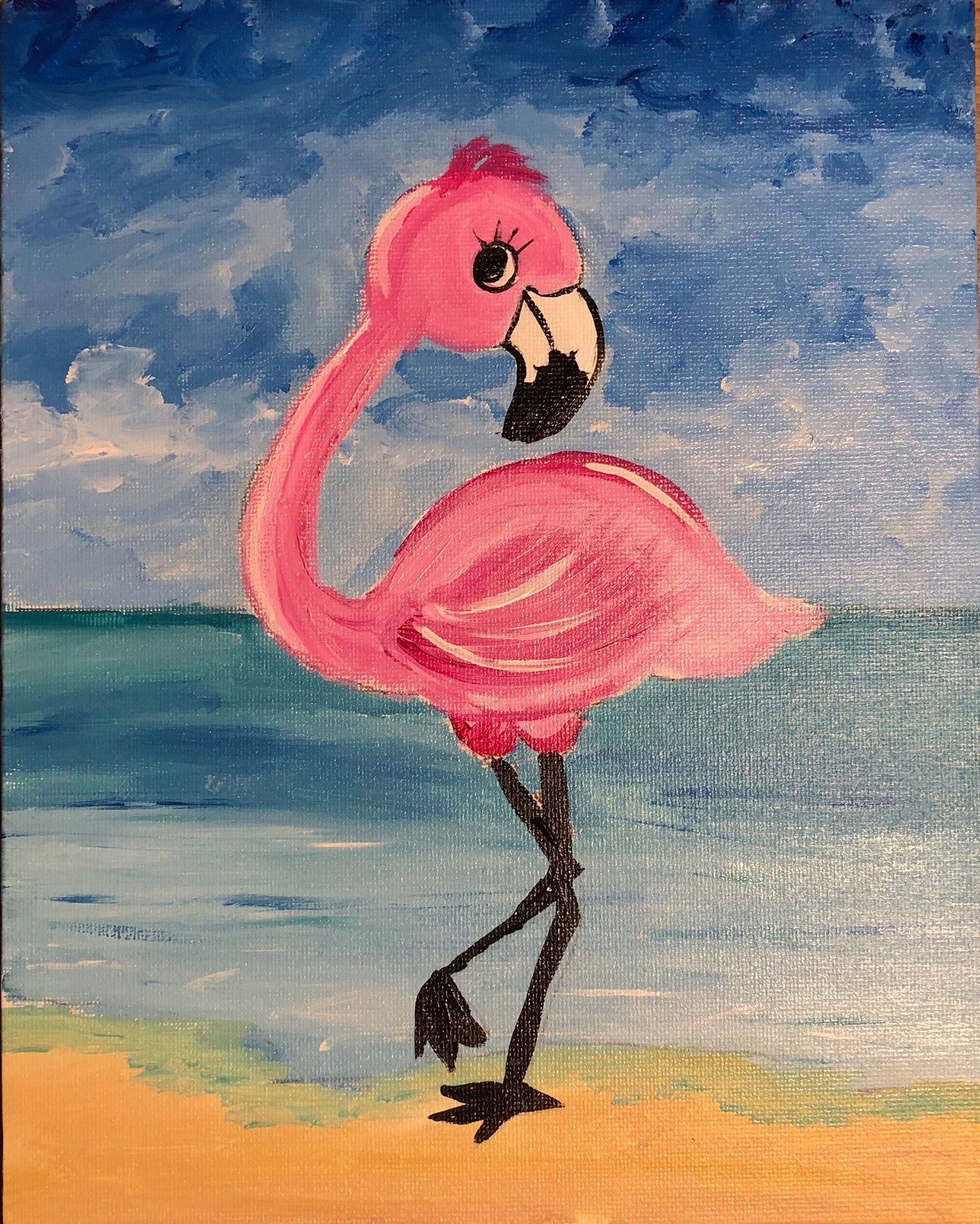 Painting Kit -Baby Flamingo