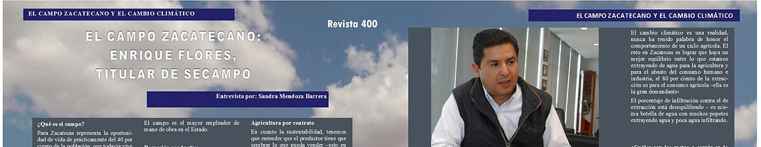 Revista 400 Zacatecas Enrique Flores Mendoza