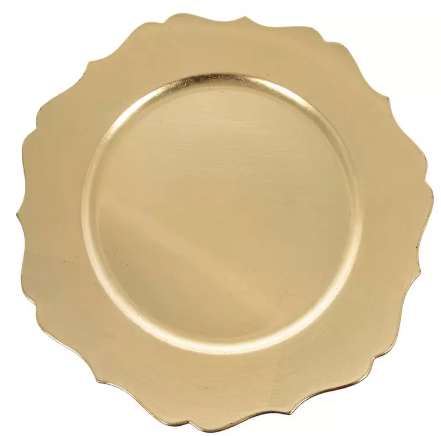 Gold Scalloped Charger