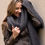 Thumbnail: Dark grey mohair scarf