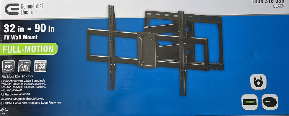 32 inch - 90 inch NTV Wall Mount ( BLACK)
