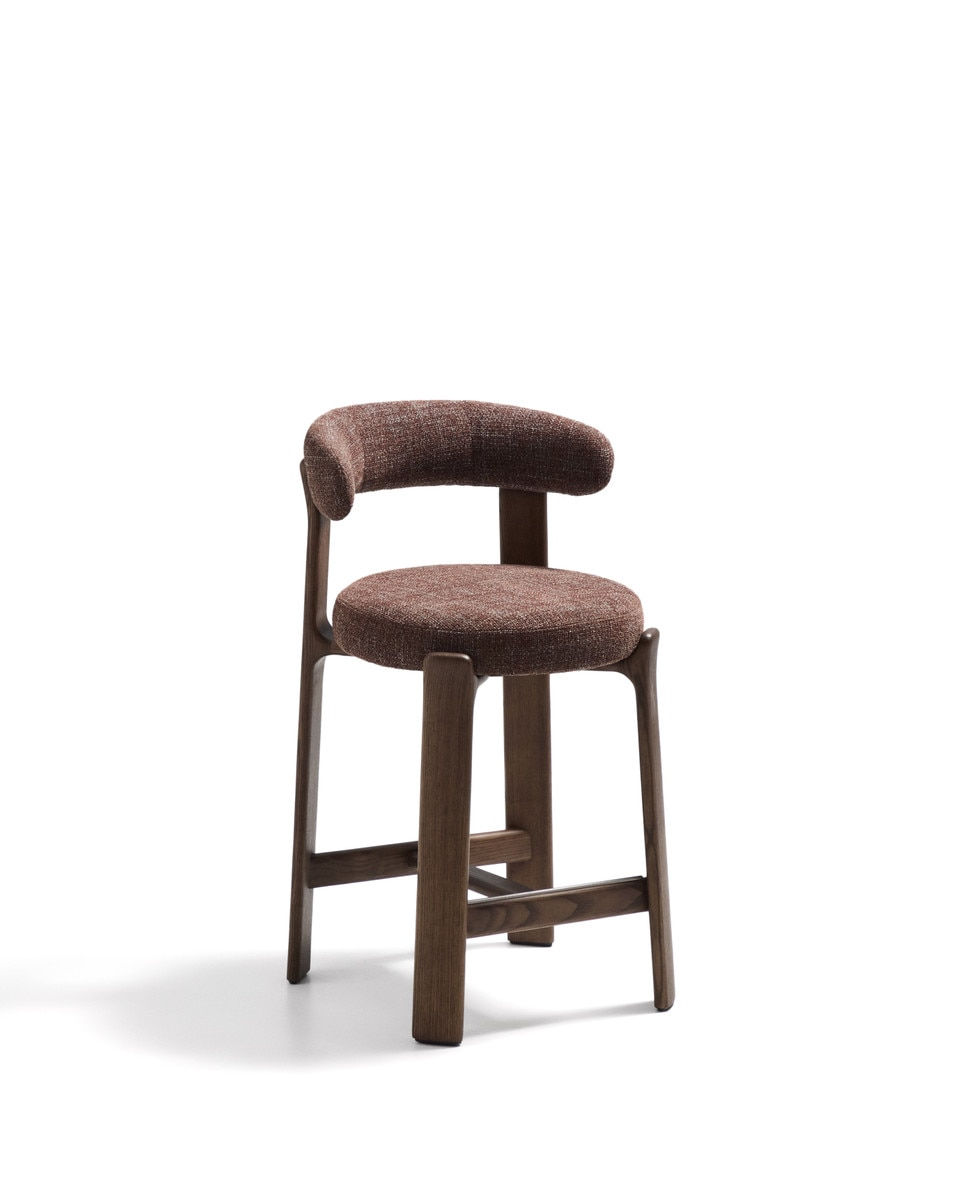 Wrenford Counter Stool 65 cm with brown upholstery