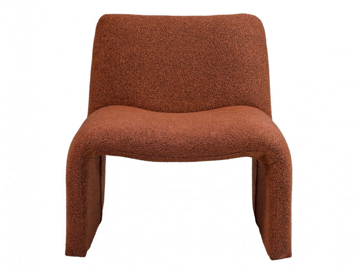 Fenwick Occasional Chair in textured copper fabric