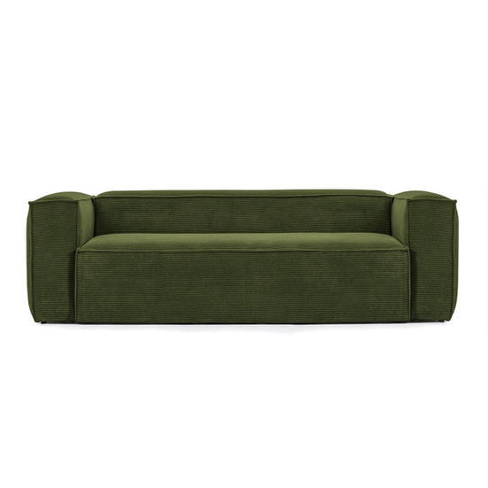 Sorvane 3 Seater Sofa 240 cm in green fabric