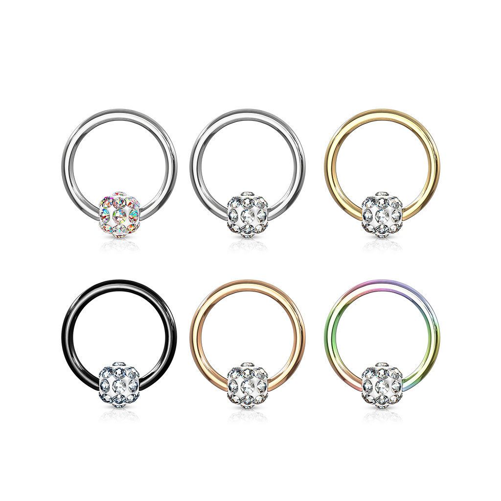 SSS- Jewelled Ball captured Ring_ 16G- 8ml