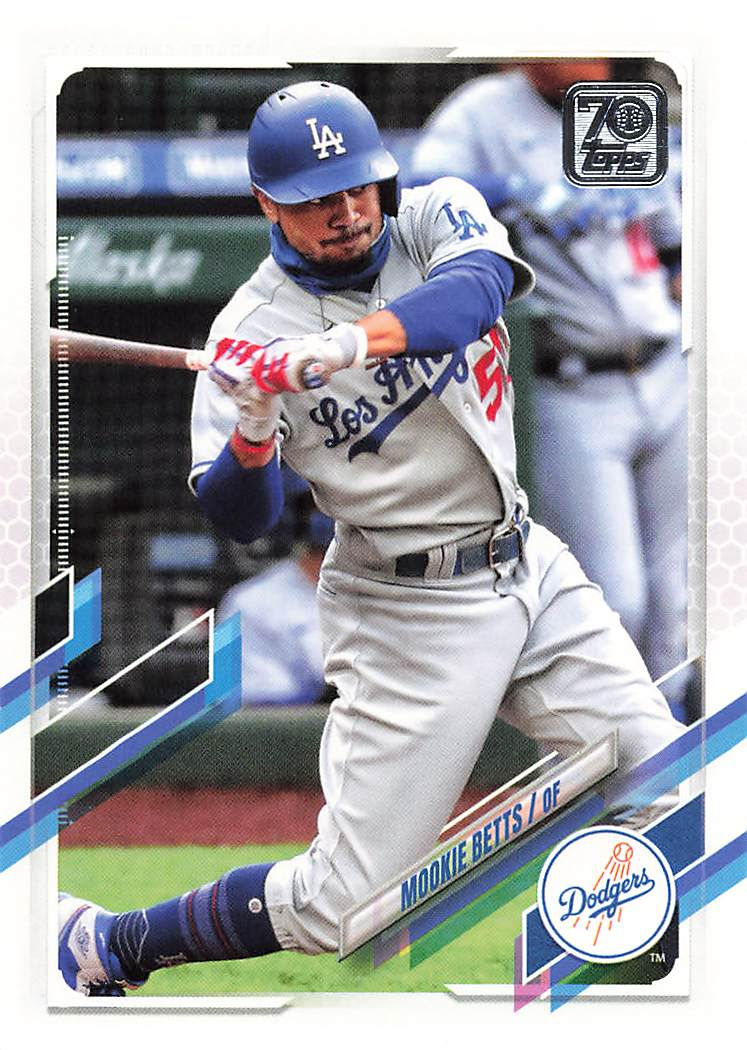 Mookie Betts 2021 Topps Baseball Series 1 Card No 13 (LAD)