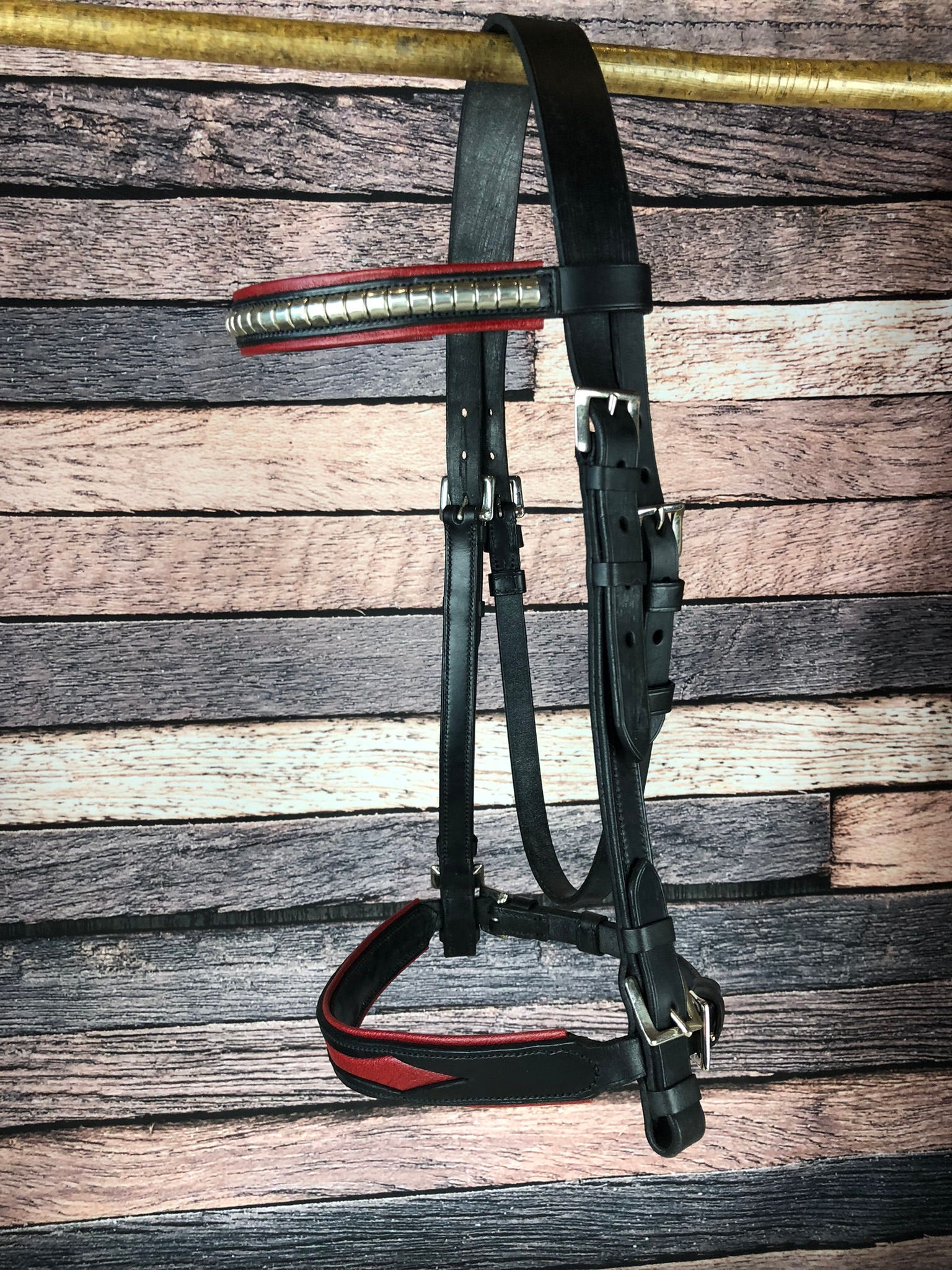 Black and Nickle Stallion Bridle