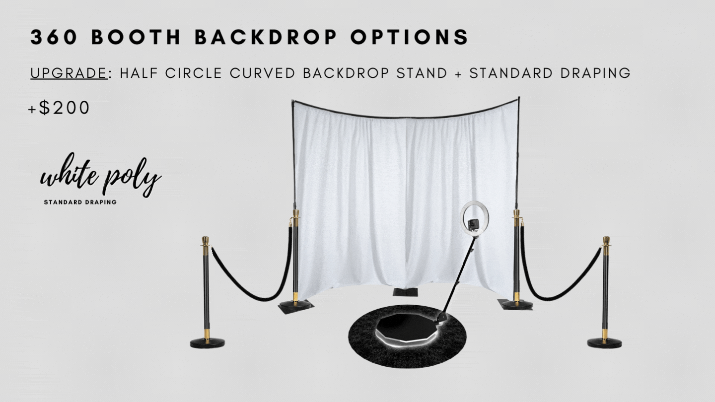 Upgrade - Half Circle Curved Backdrop Options