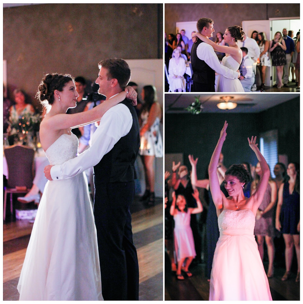 first dance, bouquet toss, blue diamond events dj, weddings, columbia, mo, missouri, mid-mo, photography, cherry hill event center