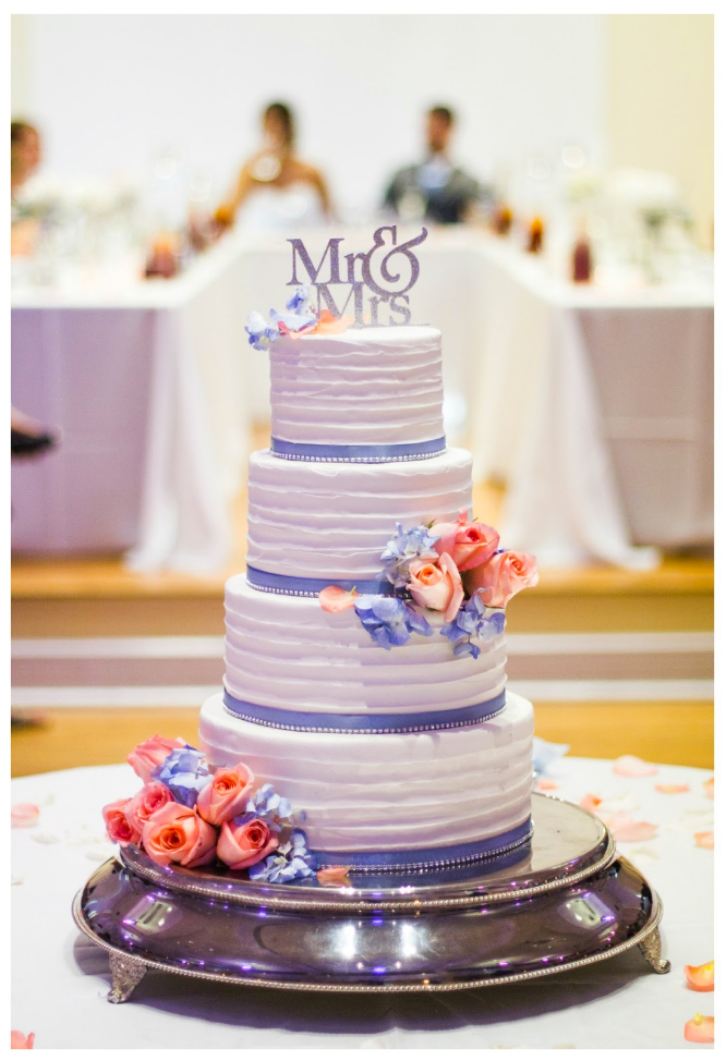 Mr & Mrs, Cake, Wedding, Weddings, Kimball Ballroom, Blue, Pink, Flowers, cake topper, cake stand, wedding moments, wedding photography, couples, bride and groom, columbia, mo, mid-mo, blue diamond events, dj, photography