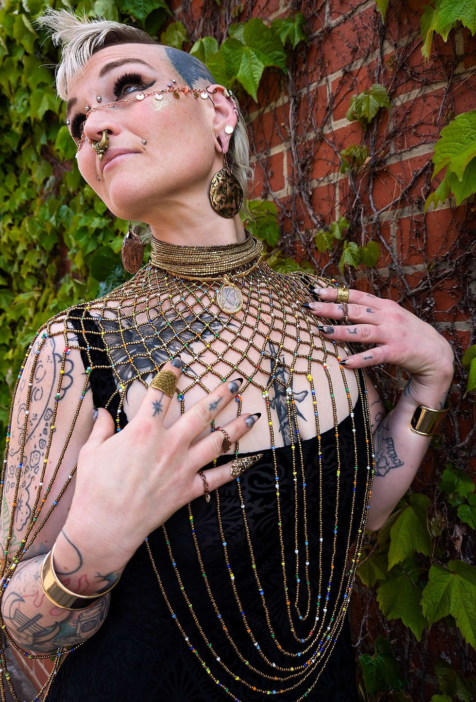 Thumbnail: Meteorite Maiden Face Chain Unisex 