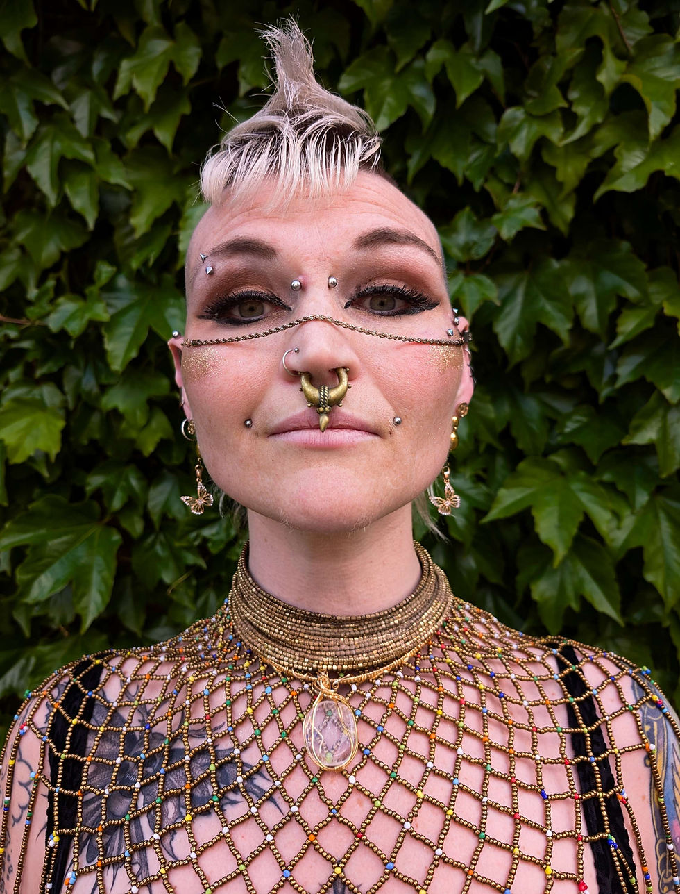 Thumbnail: Butterfly Beauty Face Chain Unisex 