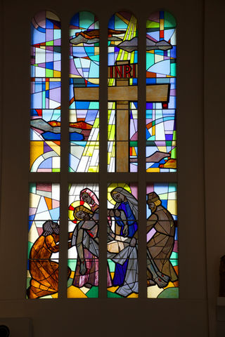 Jesus being taken down from the cross