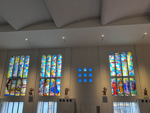 Tamatsukuri Church Osaka Cathedral St. Mary's Cathedral Stained Glass