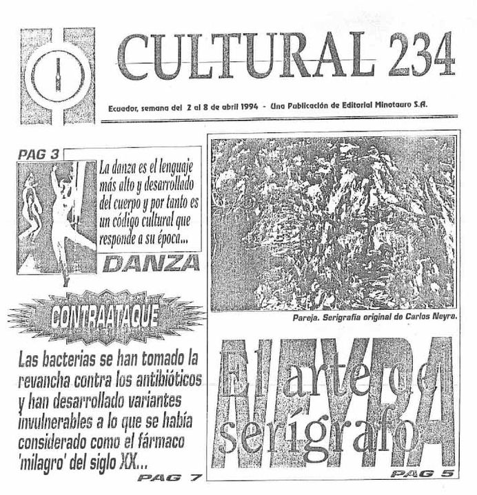 6 - Baja - Editorial Minotauro. Revista Cultural 234. El arte del serígrafo, 1994.jpg