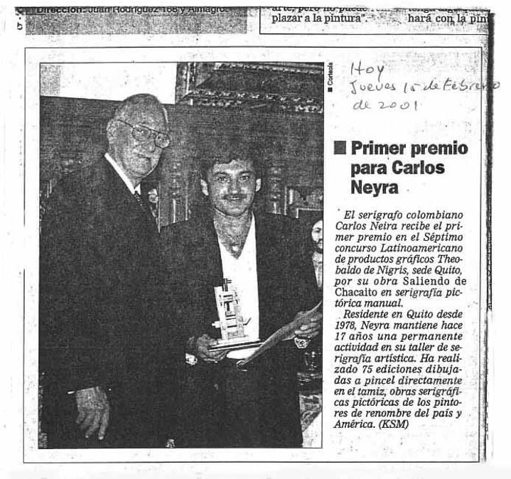 47 - OK - Baja - Premio para Carlos Neyra. Hoy, 15 de febrero de 2001.jpg
