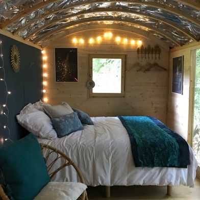 le lit douillet de la roulotte