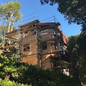 Scaffolding for room addition