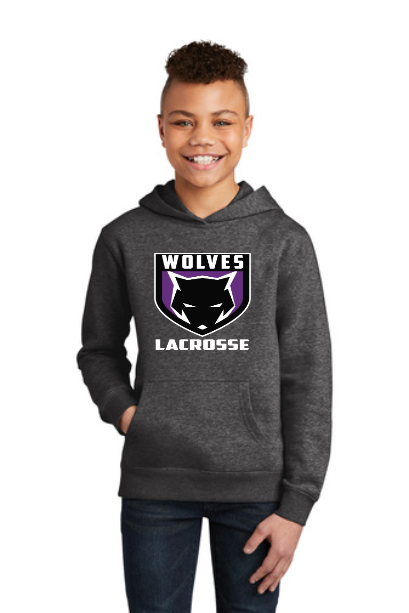 Thumbnail: Youth Wolves Badge Fleece Hoodie