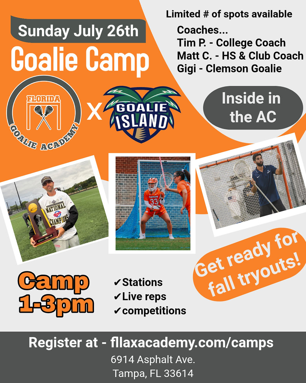 July Goalie Camp