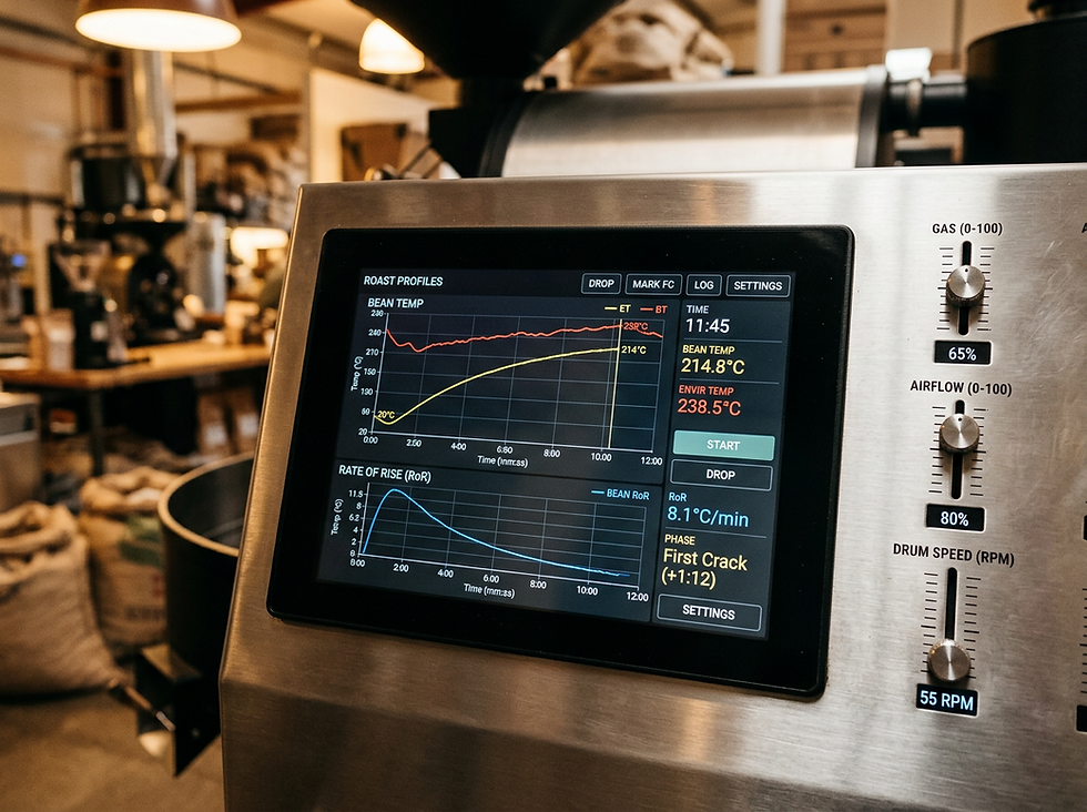 Rostino Digital Interface for Precision Coffee Roasting Control