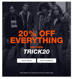 《Superdry Halloween優惠》全場貨品享額外8折(優惠至11月4日)
