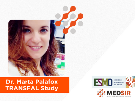 Dr. Marta Palafox presents results from the TRANSFAL sub-study at ESMO 2020