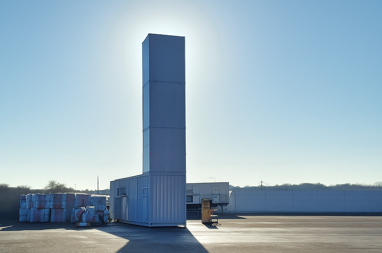Outdoor Acoustic Testing Tower at Industrial Facility