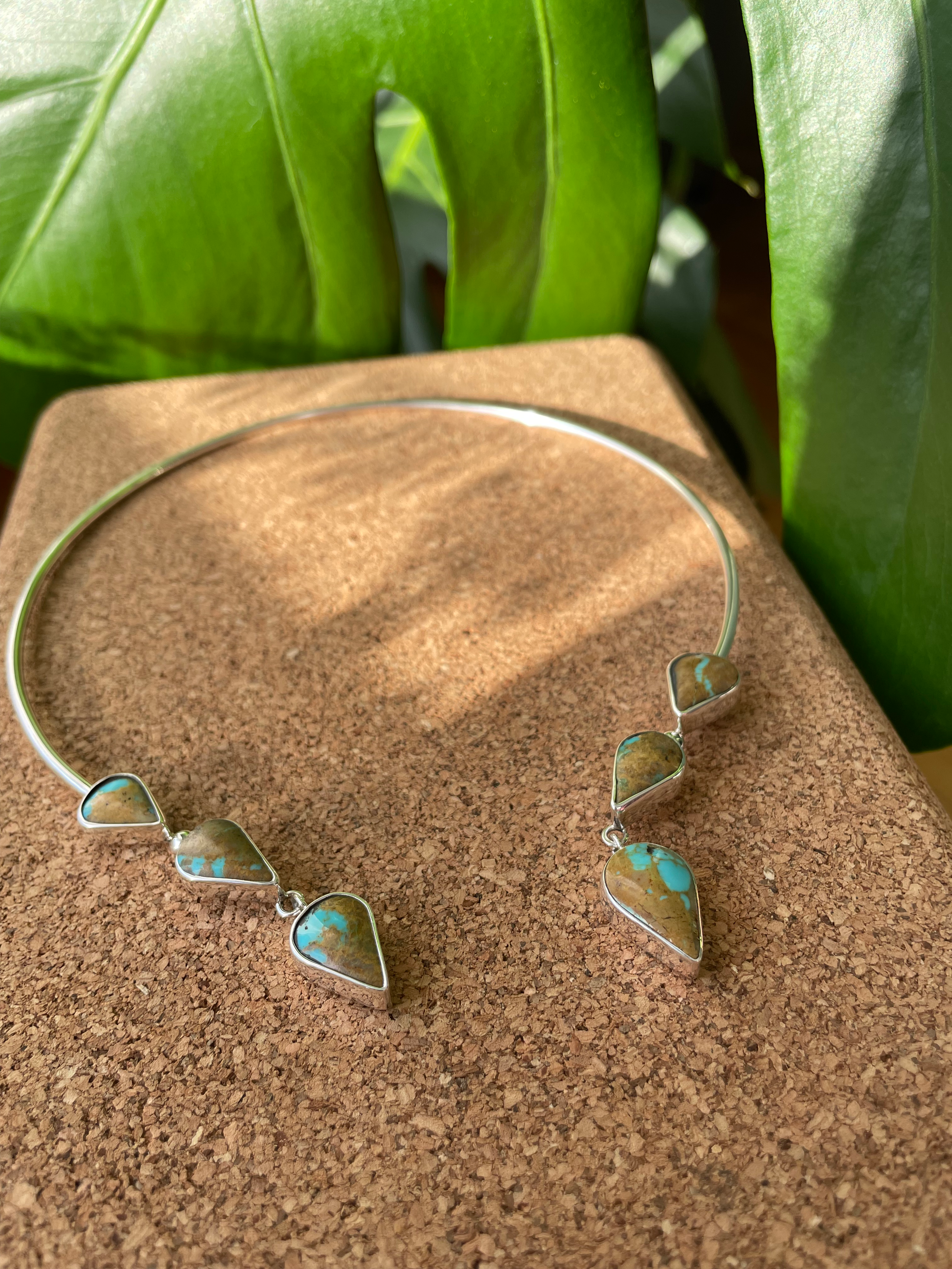 Turquoise adjustable necklace