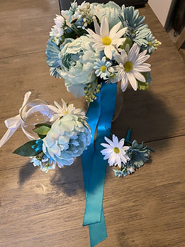 Teal & White Wedding