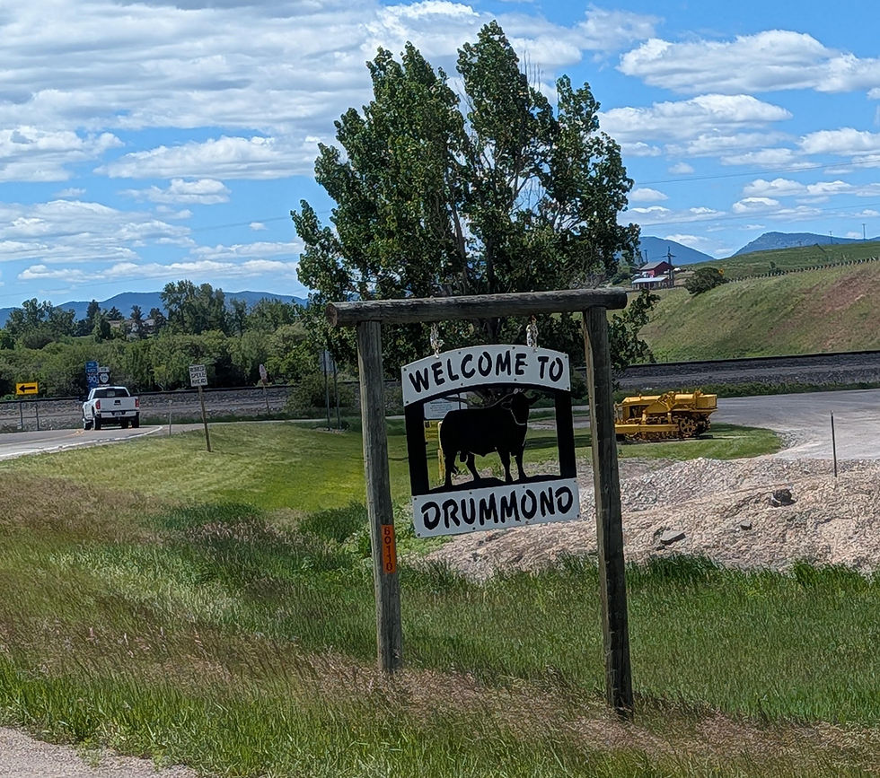 How do you know you are in Drummond?? Don't miss the sign!