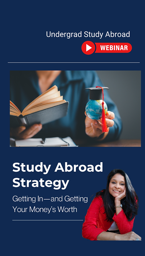 Study Abroad Strategy with Education Consultant Tina Chulet