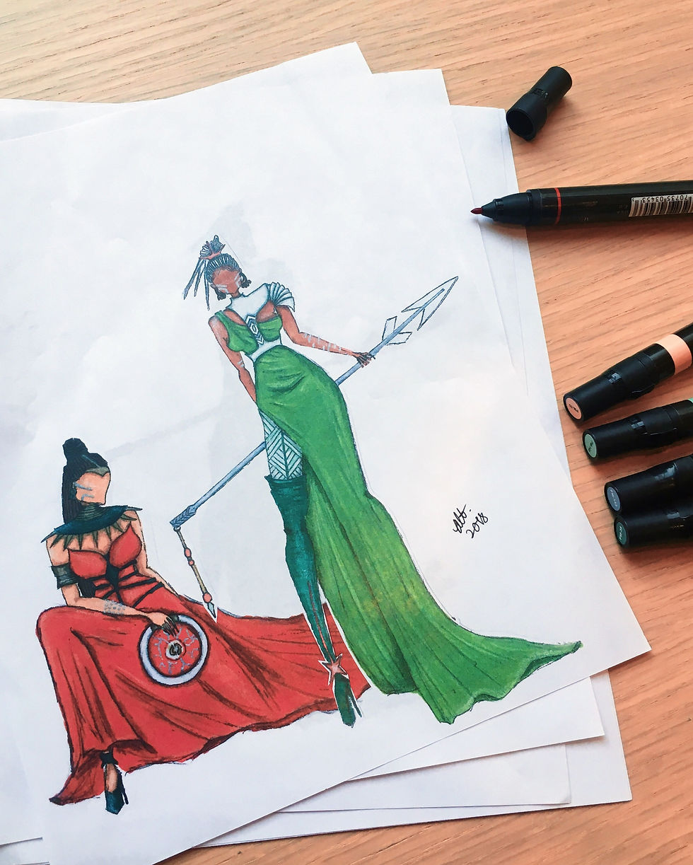 FIDM x Marvel Black Panther Costume Design Proposal