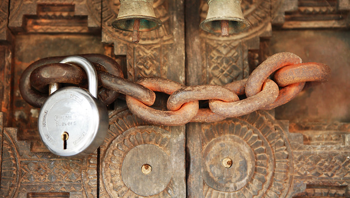 Can you escape the chained door?