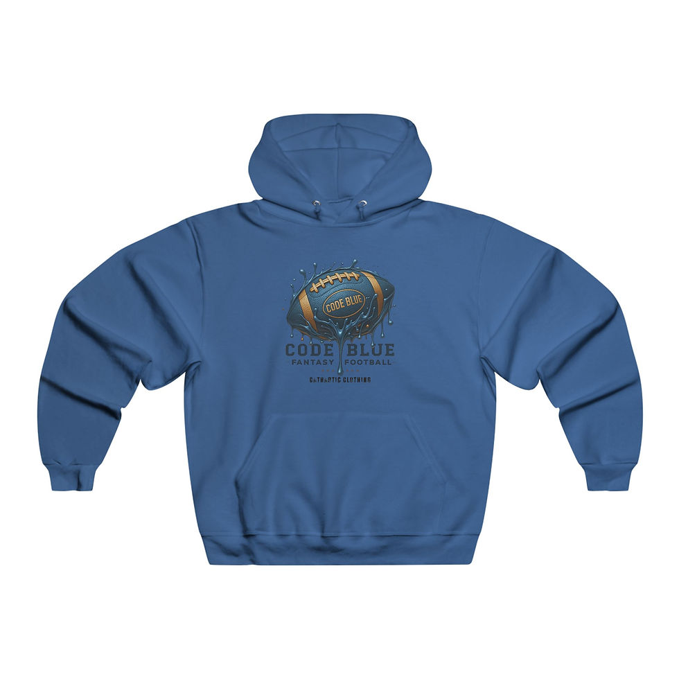 Thumbnail: Code Blue Football Hoodie, Sportswear, Game Day Apparel, Casual Layering