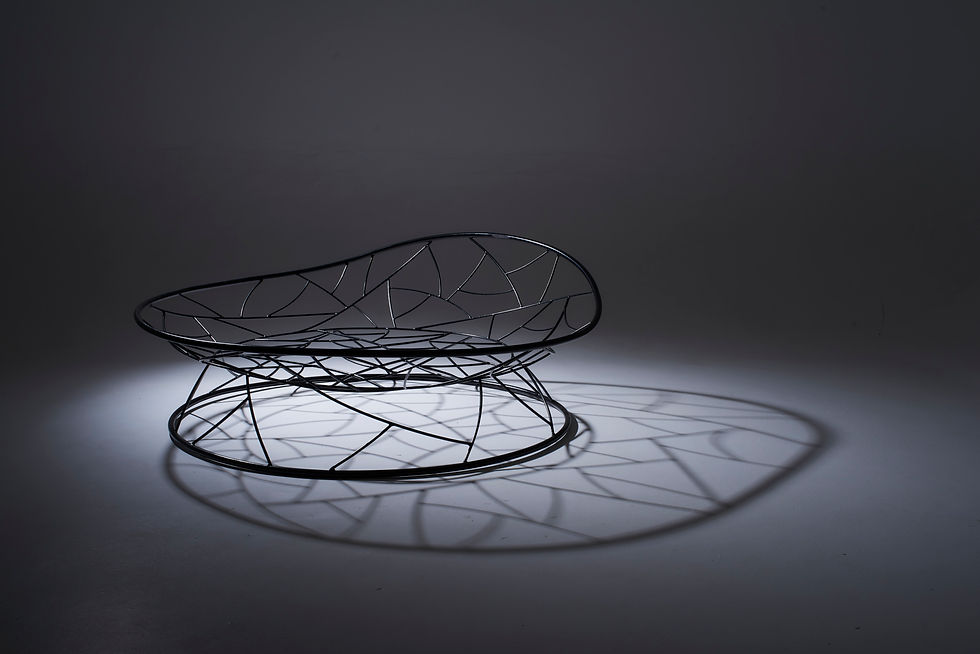 Thumbnail: Big Basket Lounger on base stand by Studio Stirling