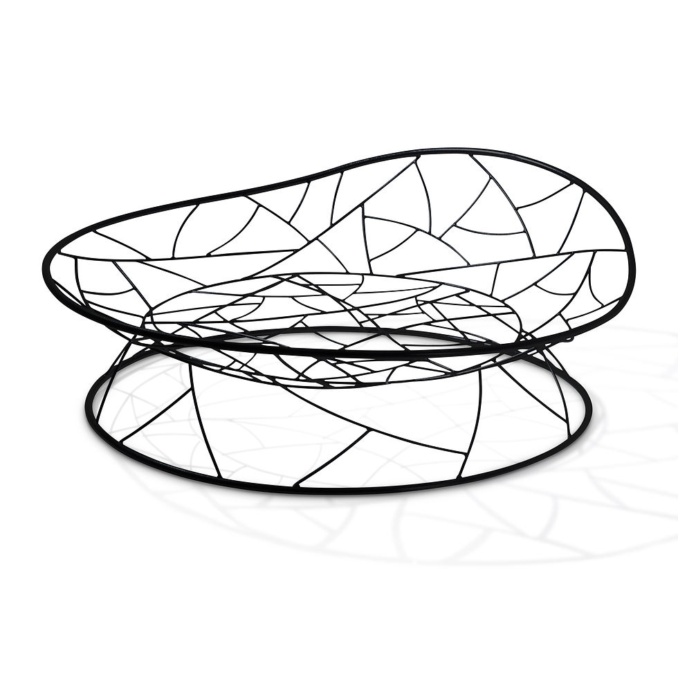 Thumbnail: Big Basket Lounger on base stand by Studio Stirling