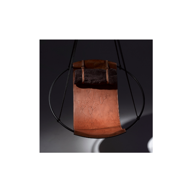 Thumbnail: Sling Embossed Geometric Patterns Hanging Chair by Studio Stirling
