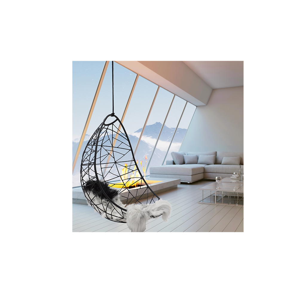 Thumbnail: Nest Egg, Twig Pattern, Hanging Swing Chair by Studio Stirling
