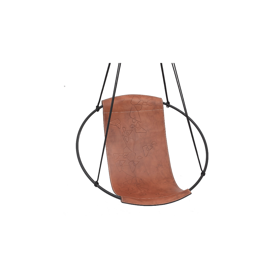 Thumbnail: Sling Embossed Geometric Patterns Hanging Chair by Studio Stirling