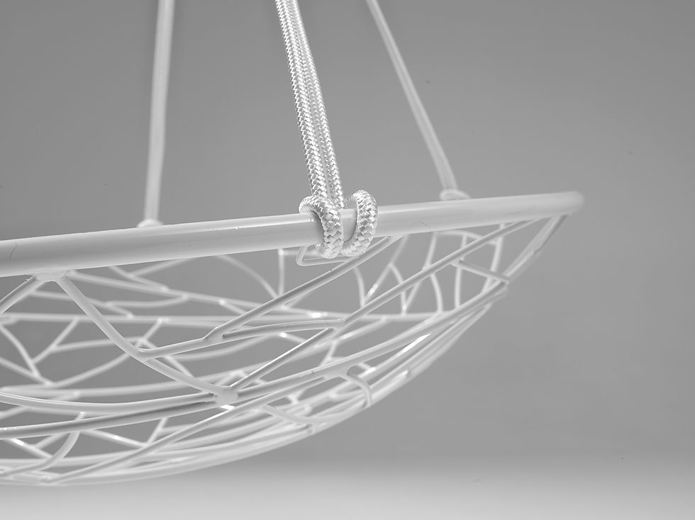 Thumbnail: Basket Twig Patterned Hanging Swing Chair by Studio Stirling