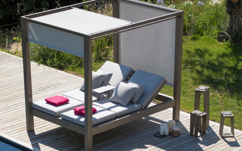 Thumbnail: Skaal Sunbed in Teak by Les Jardins
