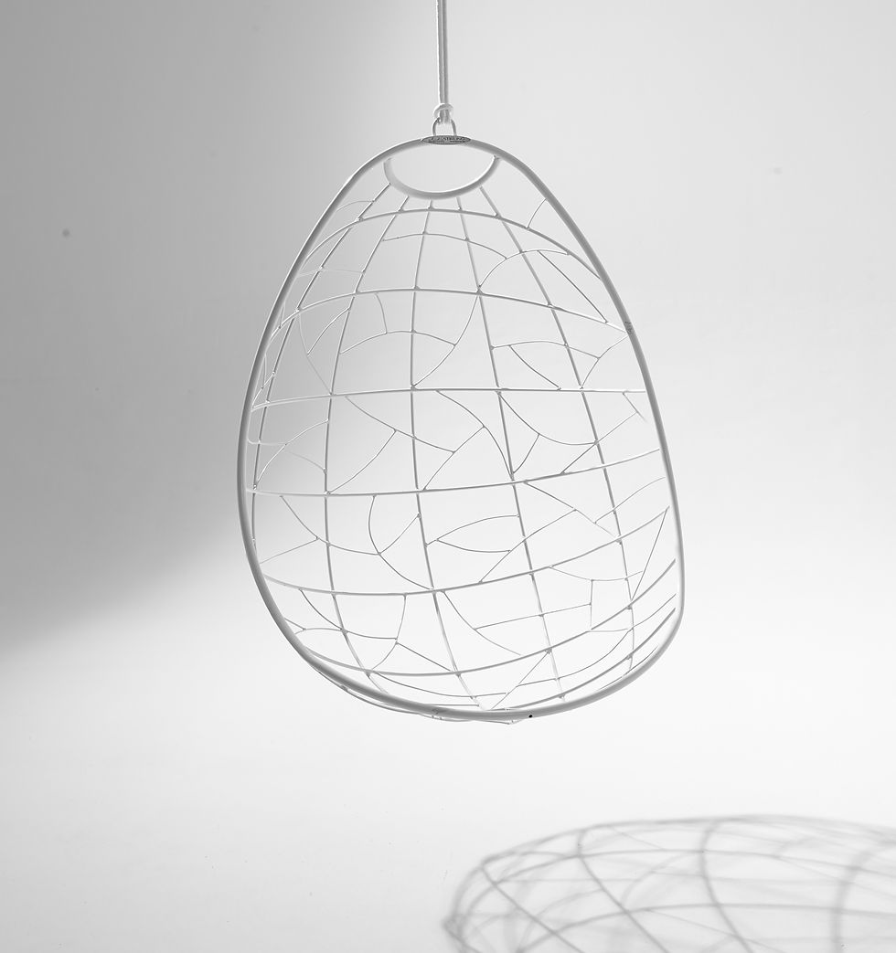 Thumbnail: Nest Egg, Twig Pattern, Hanging Swing Chair by Studio Stirling