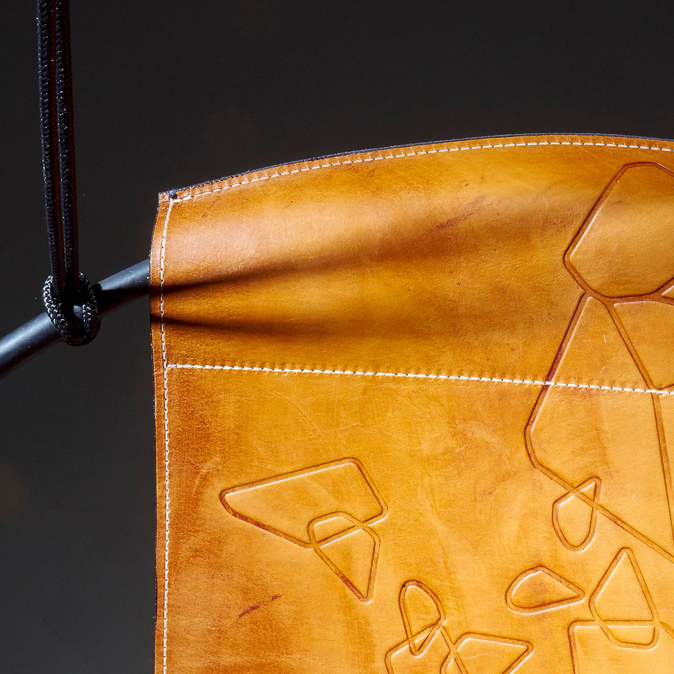 Thumbnail: Sling Embossed Geometric Patterns Hanging Chair by Studio Stirling