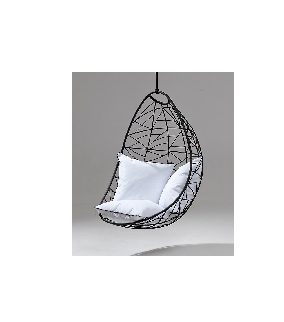 Thumbnail: Nest Egg, Twig Pattern, Hanging Swing Chair by Studio Stirling