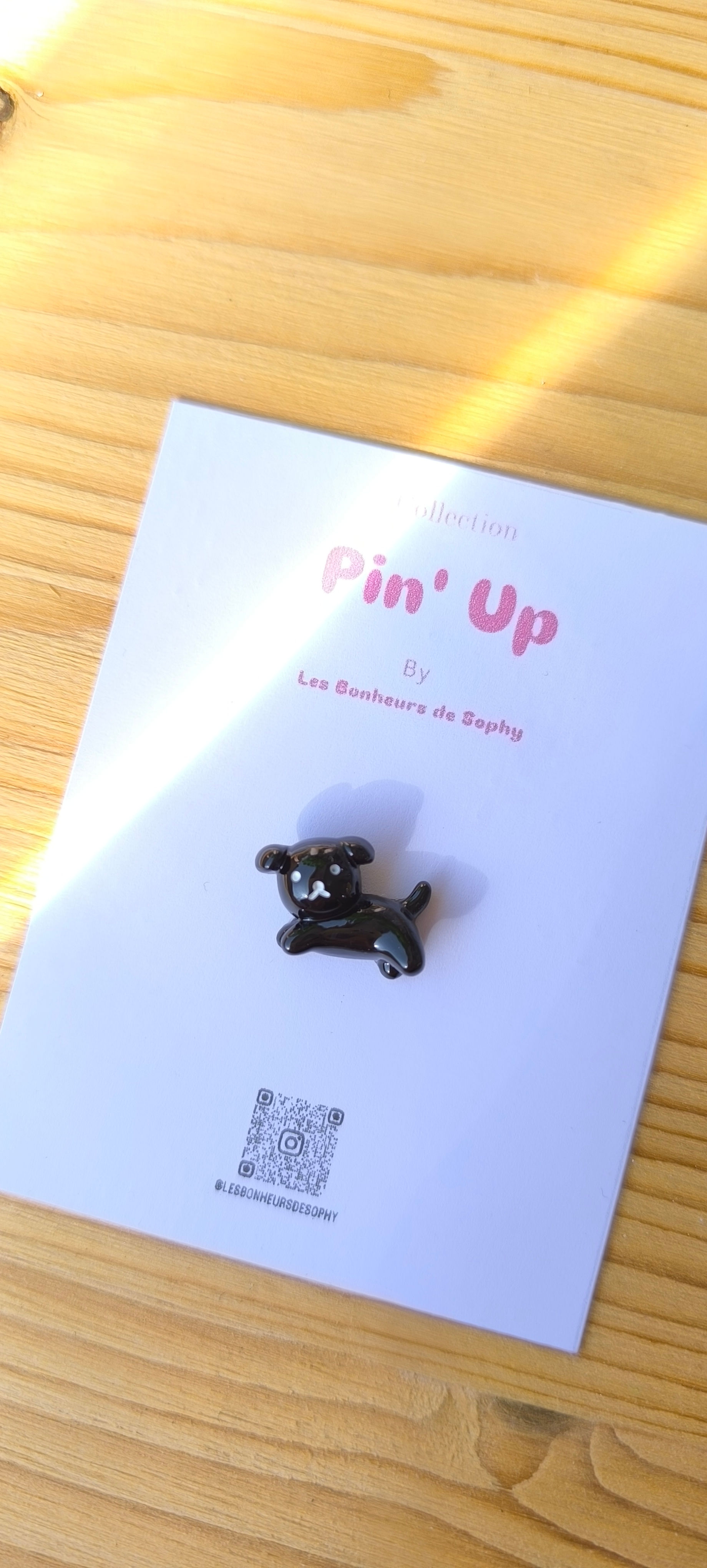 Pin's Puppy noir