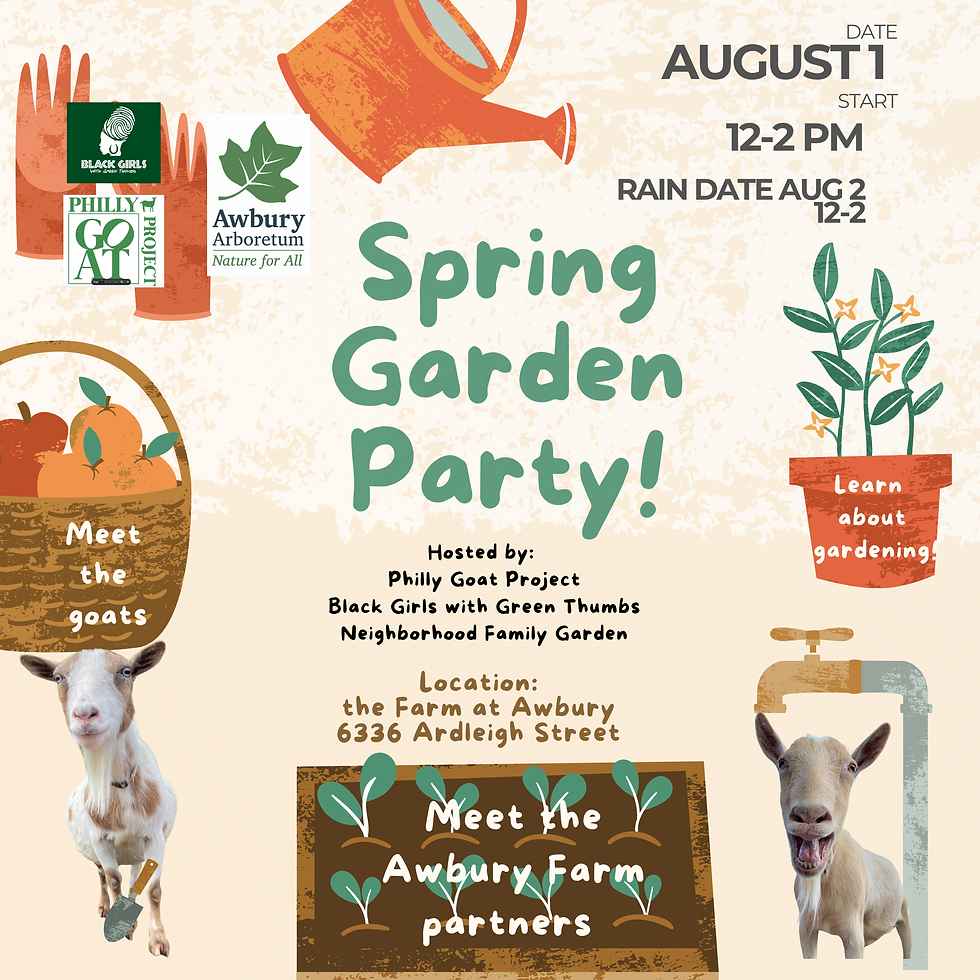 FREE Event!  Black Girls With Green Thumbs and Neighborhood Family Garden Party 12-2