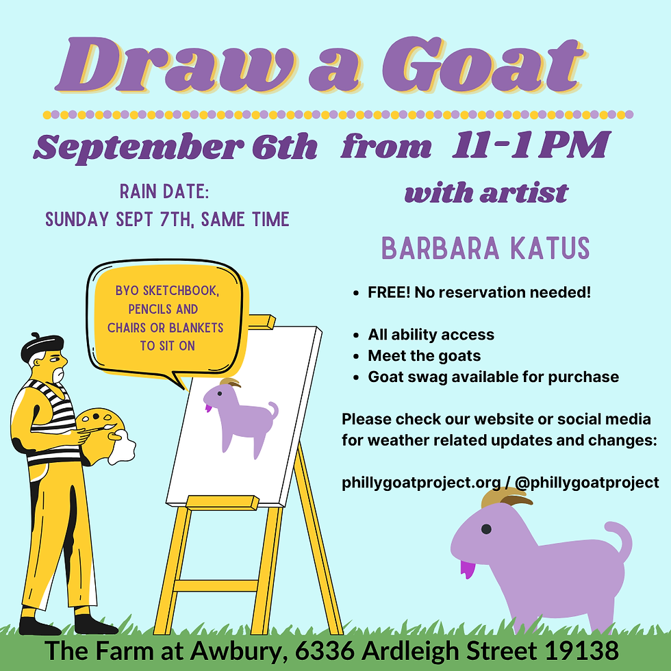 Draw A Goat!! FREE Event!