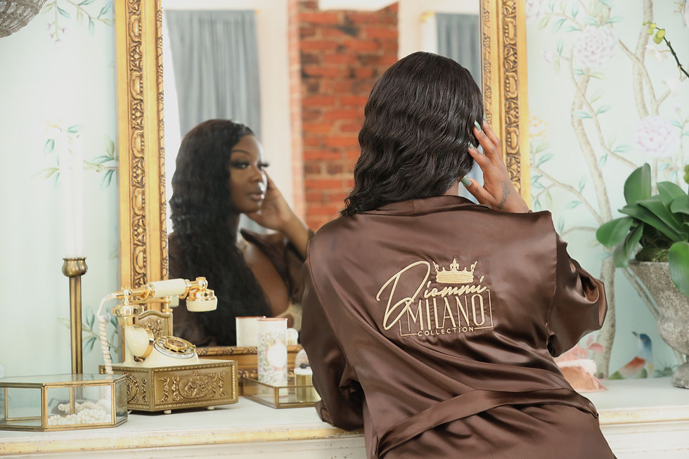 Thumbnail: BROWN LUXURY GLAM ROBE